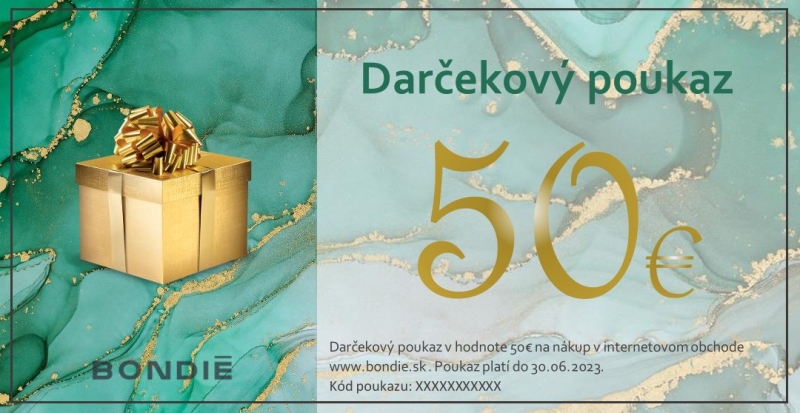 Online darilni bon - 50 €