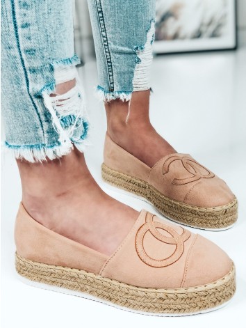 Dámske ružové espadrilky Chamela