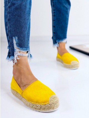 Dámske žlté espadrilky