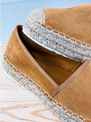 Dámske hnedé espadrilky