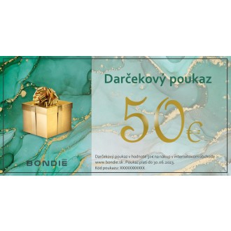 Online darčekový poukaz v hodnote 50 €